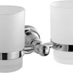| Brass double tumbler holders w/ glass | Al Wadi Sanitary Wares Company January 2022